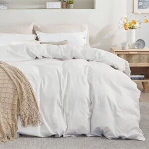 White Duvet Cover Set Bedsure - King
